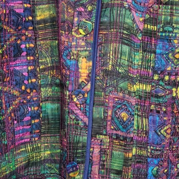 Unbranded  Colorful Reversable Quilted Jacket - Picture 7 of 7